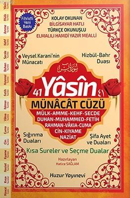 41 Yasin ve Münacât Cüzü (Kod:063) - Huzur Yayınevi - Selamkitap.com'd