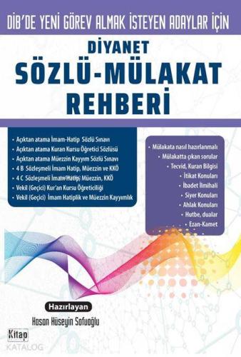 Diyanet Sözlü Mülakat Rehberi - Kitap Dünyası - Selamkitap.com'da