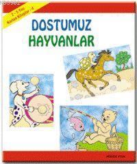 Karton Kitap-4-Dostumuz Hayvanlar; (2-5 Yaş) - Uysal Yayınevi - Selamk