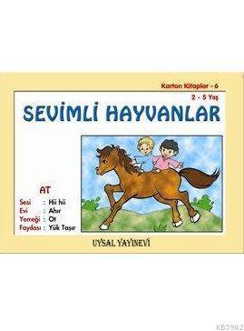 Karton Kitap-6-Sevimli Hayvanlar; (2-5 Yaş) - Uysal Yayınevi - Selamki